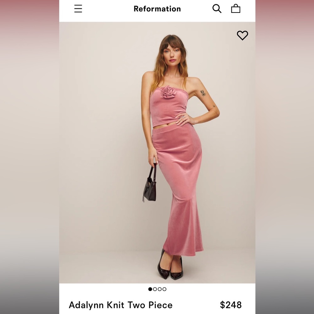 Reformation Adalynn Knit Two Piece - NWT